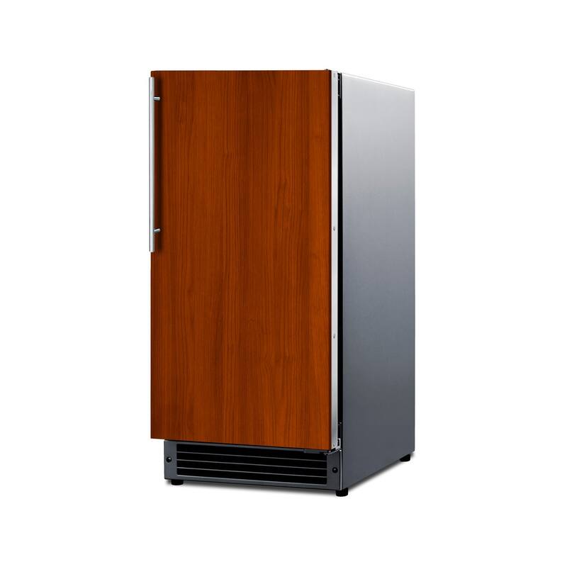 Summit BIM26H32IF 15" Wide 22 Lbs. Capacity Panel Ready Built-In Ice