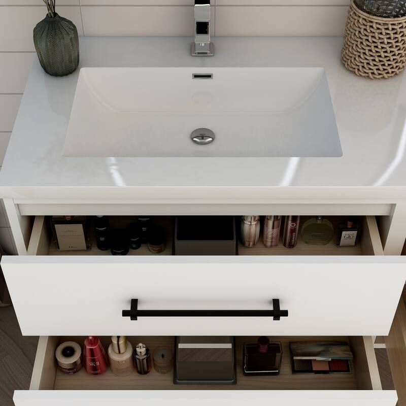Victoria 48'' Floating Vanity with Double Reinforced Acrylic Sink - 47.5