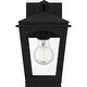 preview thumbnail 4 of 5, Huck 1-Light Earth Black Outdoor Wall Lantern
