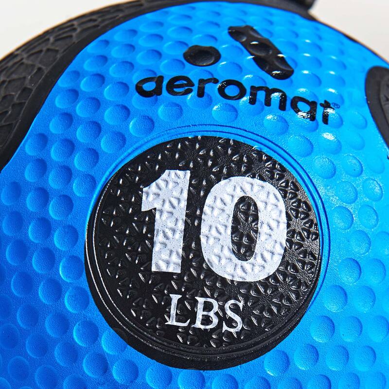 Aeromat Elite Power Rope Medicine Ball - Blue - 10 lbs