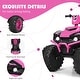 preview thumbnail 74 of 80, Costway 12V Kids 4-Wheeler ATV Quad Ride On Car w/ LED Lights Music - 42''x25.5''x29''(LxWxH)