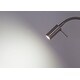 preview thumbnail 4 of 3, Saturn II 71" Torchiere Lamp w/ Touch Dimmer Reading Light, Brushed Steel - 71