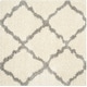 preview thumbnail 96 of 162, SAFAVIEH Dallas Shag Giusy Trellis 1.5-inch Thick Rug 10' Square - Ivory/Grey - Square