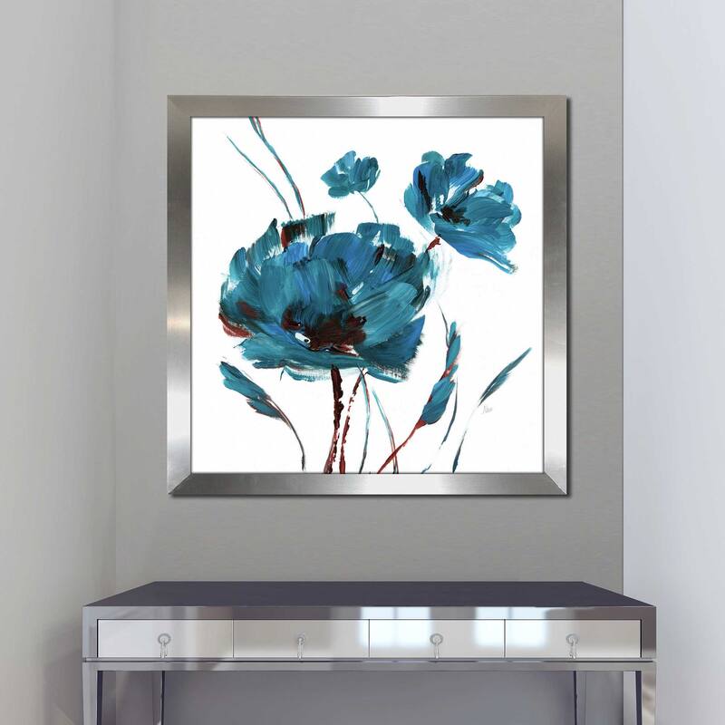 "Blue Poppy Splash II" by Nan Print on Acrylic