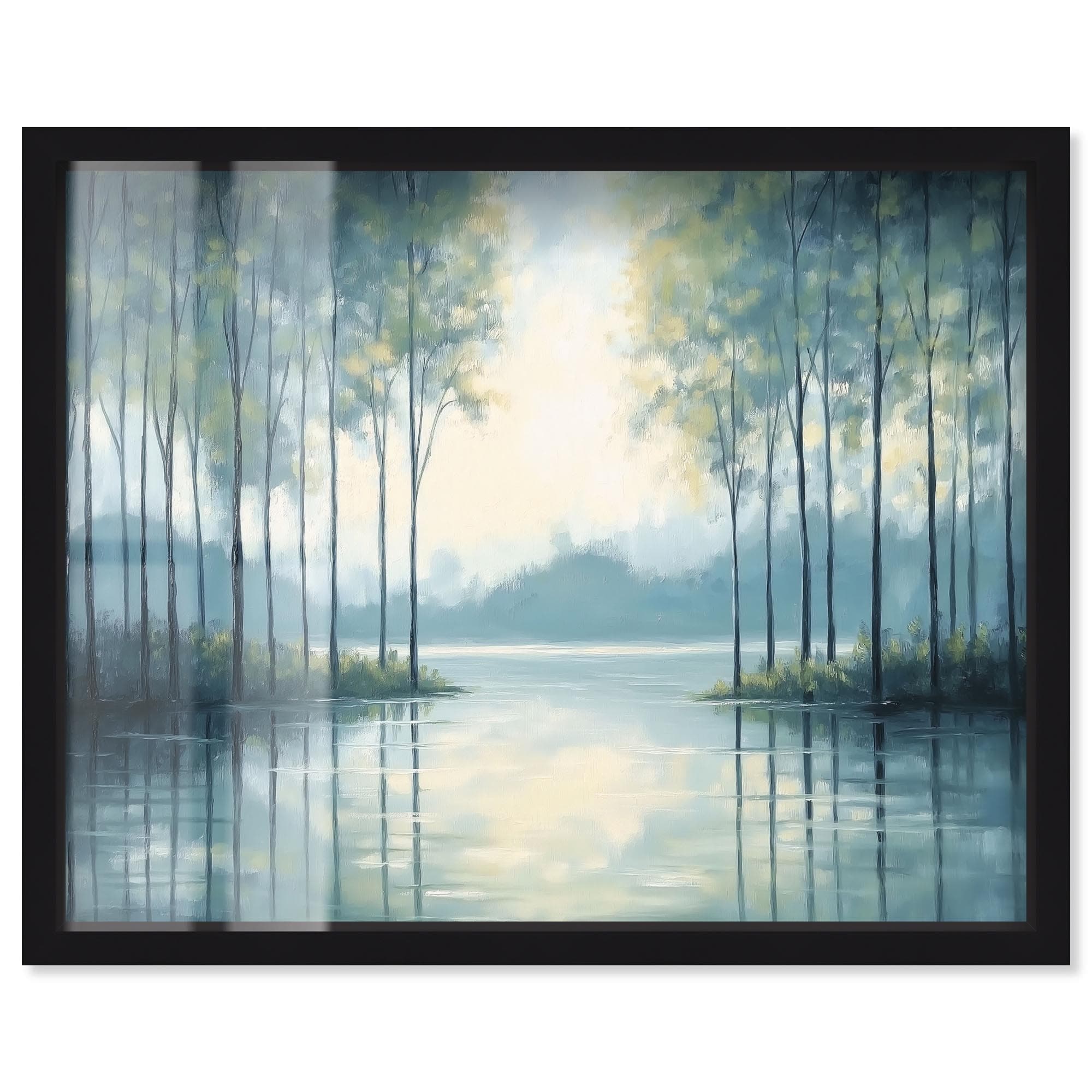 Willow Creek Landscape Art Shadowbox Print by Art Remedy