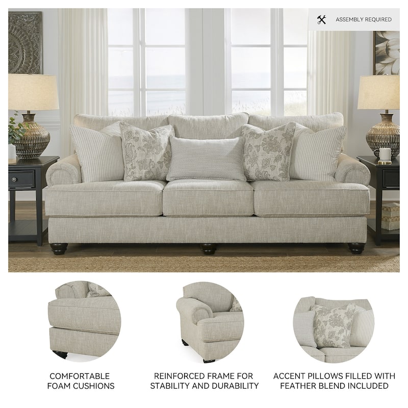Signature Design by Ashley Asanti Beige Sofa - 98"W x 44"D x 40"H