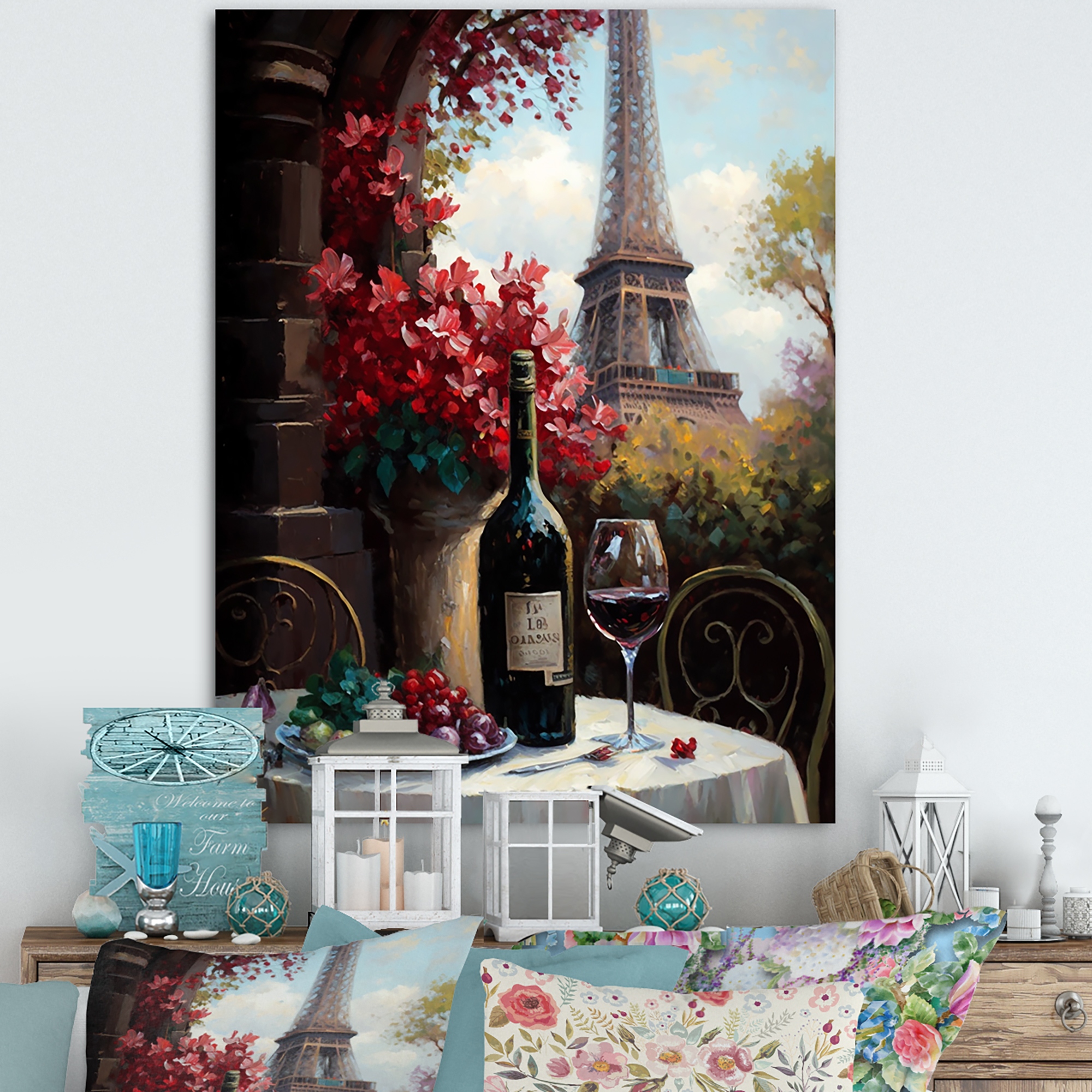 Eiffel tower shop wine bottle