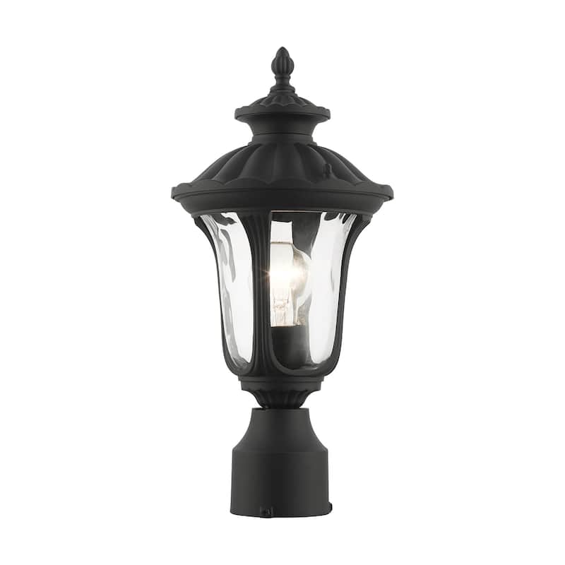 Livex Lighting Oxford 19" Tall Outdoor Single Head Post Light - Textured Black