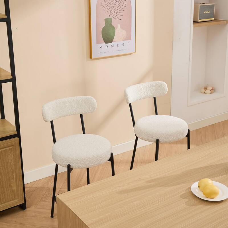 27" Bar Stools Set of 2, Modern Metal Tall Bar Stools