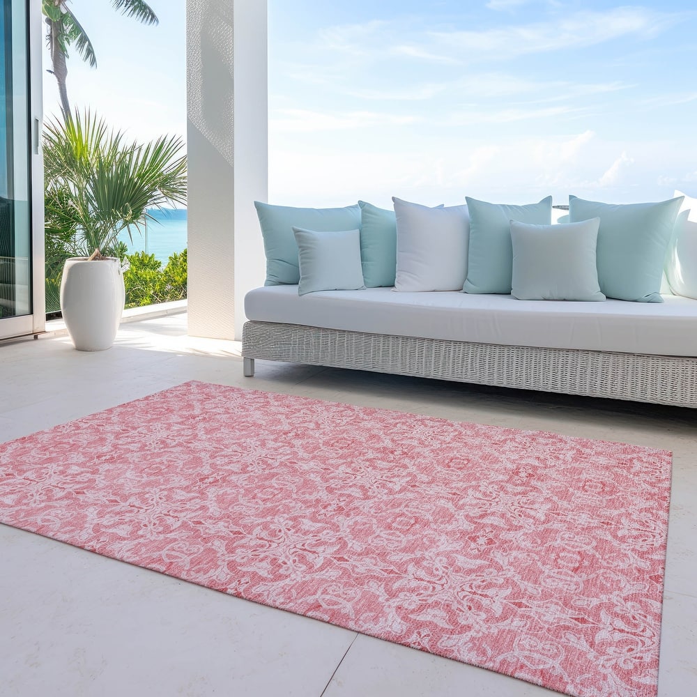 Machine Washable Indoor/ Outdoor Chantille Traditional Medallions Rug