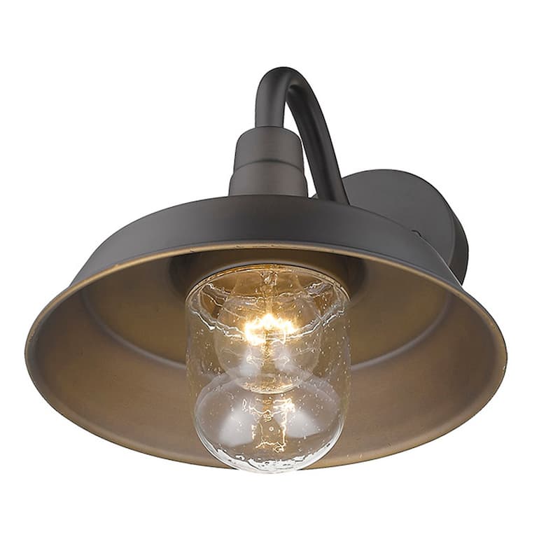 Burry 1-light Oil Rubbed Bronze Exterior Wall Fixture