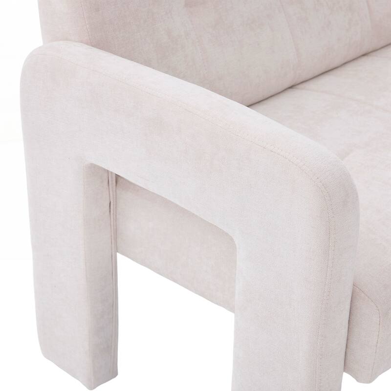 Modern Double Armchair Living Room & Bedroom Compact Upholstered Sofa Leisure Sofa