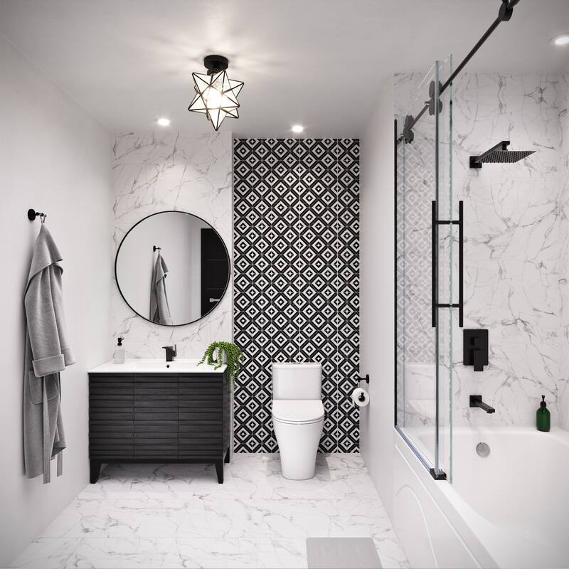 Ivy 48'' X 32" Bathtub With Apron Left Hand Drain In White - 48x32 Left