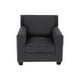 preview thumbnail 8 of 15, Gliden Modern Linen Fabric Sofa with Solid Wood Frame Black Chair