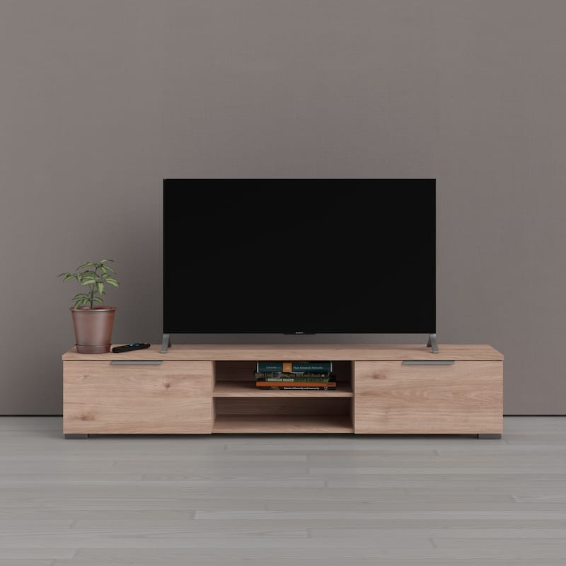 Porch & Den Match 2-Drawer and 2-Shelf TV Stand