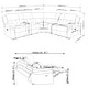 preview thumbnail 3 of 1, Bahrain 6-piece Modular Power Reclining Sectional Charcoal