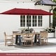 preview thumbnail 52 of 58, Gymax 13 FT Double-sided Patio Umbrella Outdoor Large Twin Size