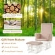 preview thumbnail 10 of 30, Gymax Glider and Ottoman Cushion Set Wooden Baby Nursery Rocking Chair - See Details