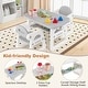 preview thumbnail 8 of 28, Costway 3-Piece Kids Table and Chair Set Toddler Activity Study Desk - See Details