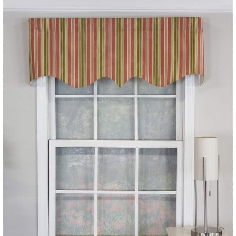 RLF Home Quality Regal Valance Dell Stripe Watermelon - 50X17