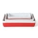 preview thumbnail 17 of 23, Martha Stewart 3 Piece Ceremic Bakeware Baker Set
