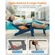 preview thumbnail 49 of 52, WINSOON All Weather HIPS Folding Adirondack Chair with Ottoman, 5-Gear Adjustable Backrest and Retractable Ottoman Set of 4