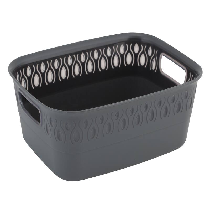 Kitchen Details Gemstone Storage Tote Basket - 10"x 8" x 4"