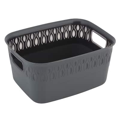 Kitchen Details Gemstone Storage Tote Basket - 10"x 8" x 4"