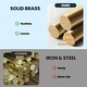preview thumbnail 3 of 20, Solid Brass 2-Round Knob Handle Wall Mounted Bathroom Faucet
