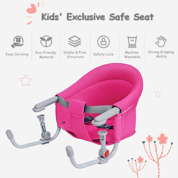 portable baby high chair hook on