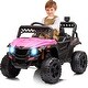 preview thumbnail 10 of 14, 12V Kids Ride On Car Truck Parent Remote Contro Spring Suspension Pink