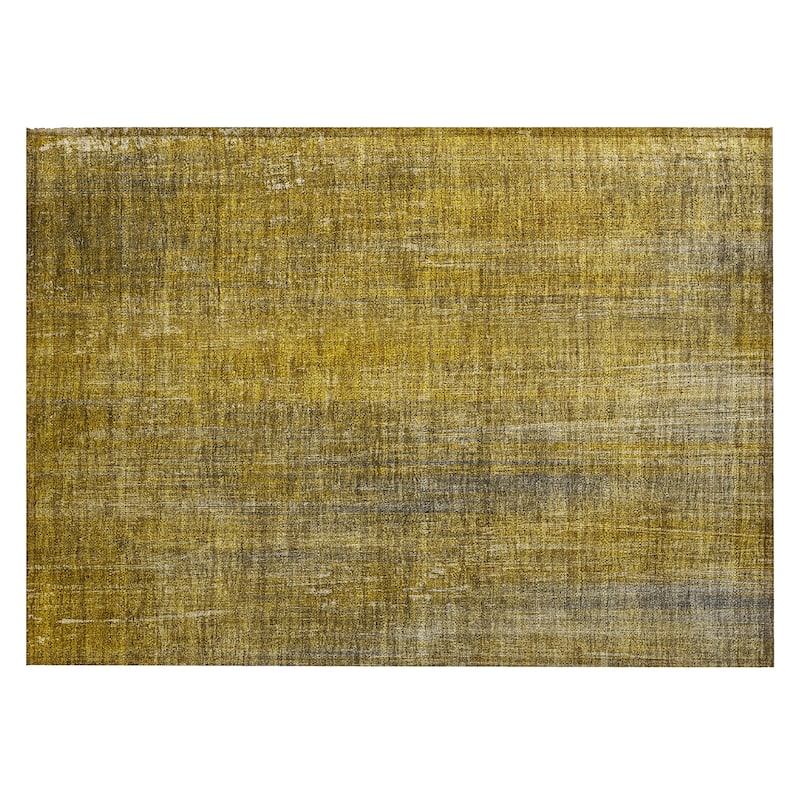 Machine Washable Indoor/ Outdoor Ombre Solid Chantille Rug