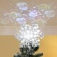preview thumbnail 18 of 16, Yescom Christmas Tree Topper Star, 3D Snowflake Rotating Projector, LED Lights, Golden Star Xmas Décor - One-size