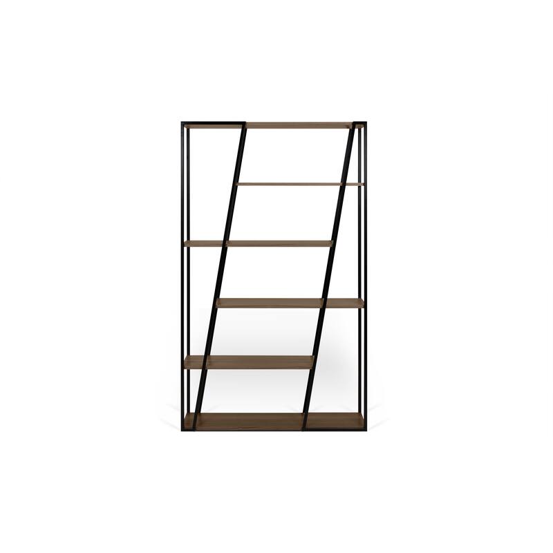 Albi Bookshelf - Walnut & Black