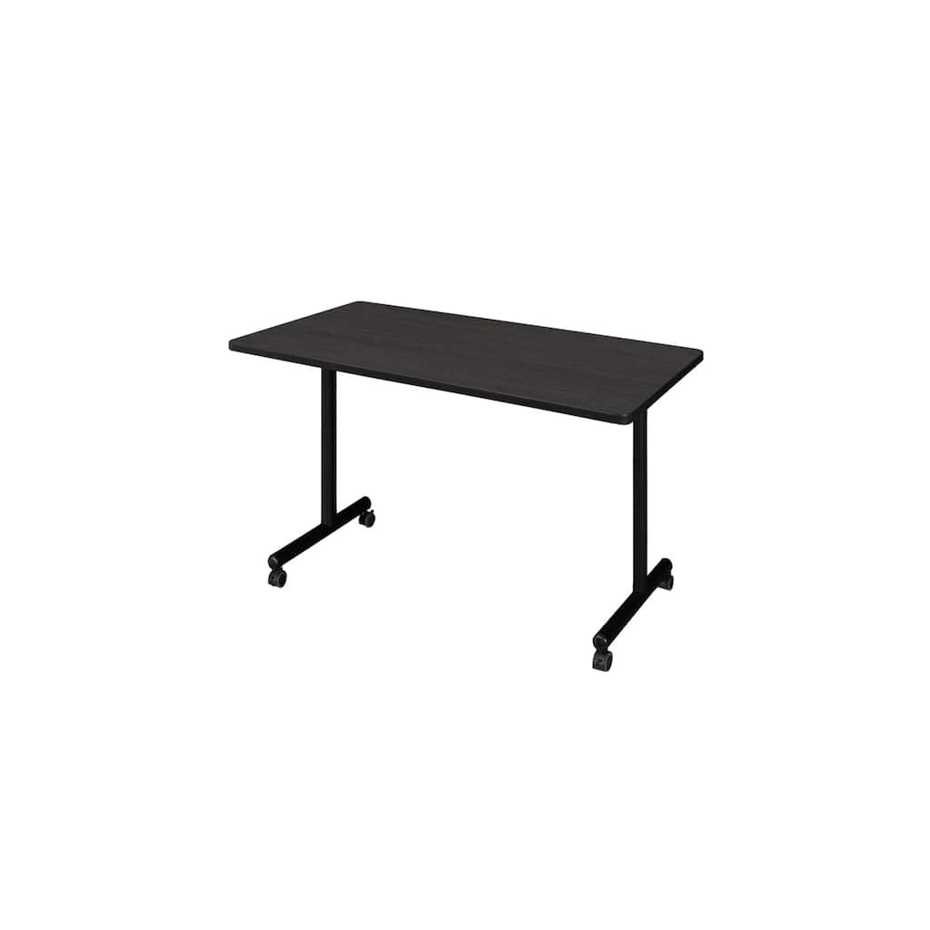 42 x 30 in. Mobile T-Base Training Seminar Table- Ash Grey