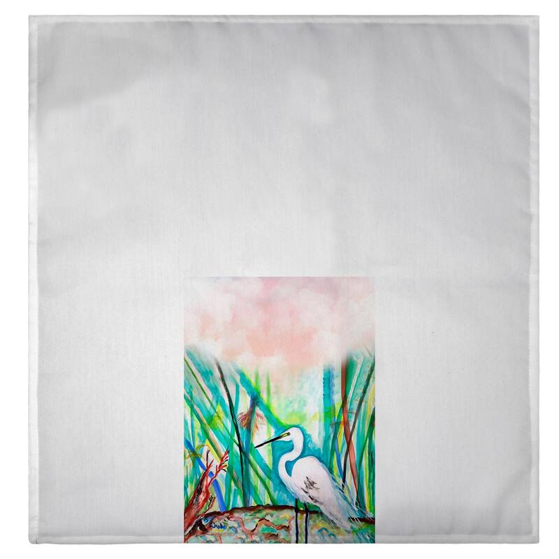 Egret in Marsh Guest Towel - 20x20