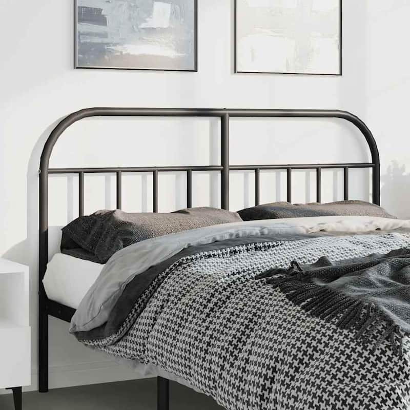 vidaXL 38.2 Inch Metal Headboard, Farmhouse Rustic Headboard Only