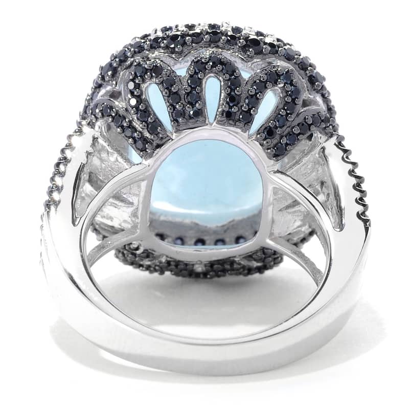 Milky Aquamarine Gemstone Ring, 925 Sterling Silver Ring, Engagement Ring