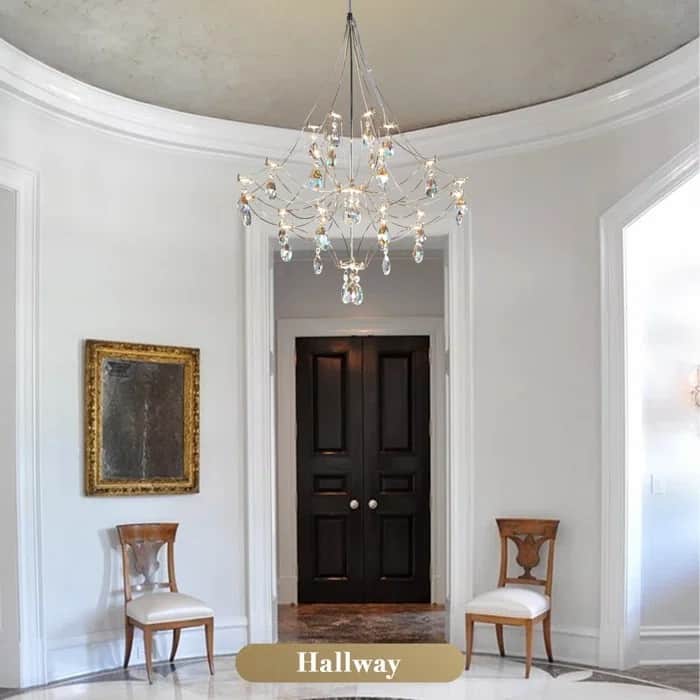 KAYLA Modern Crystal Chandelier - Luxury LED Pendant Ceiling Light