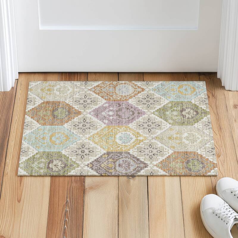 Machine Washable Indoor/ Outdoor Global Bayfield Chantille Rug