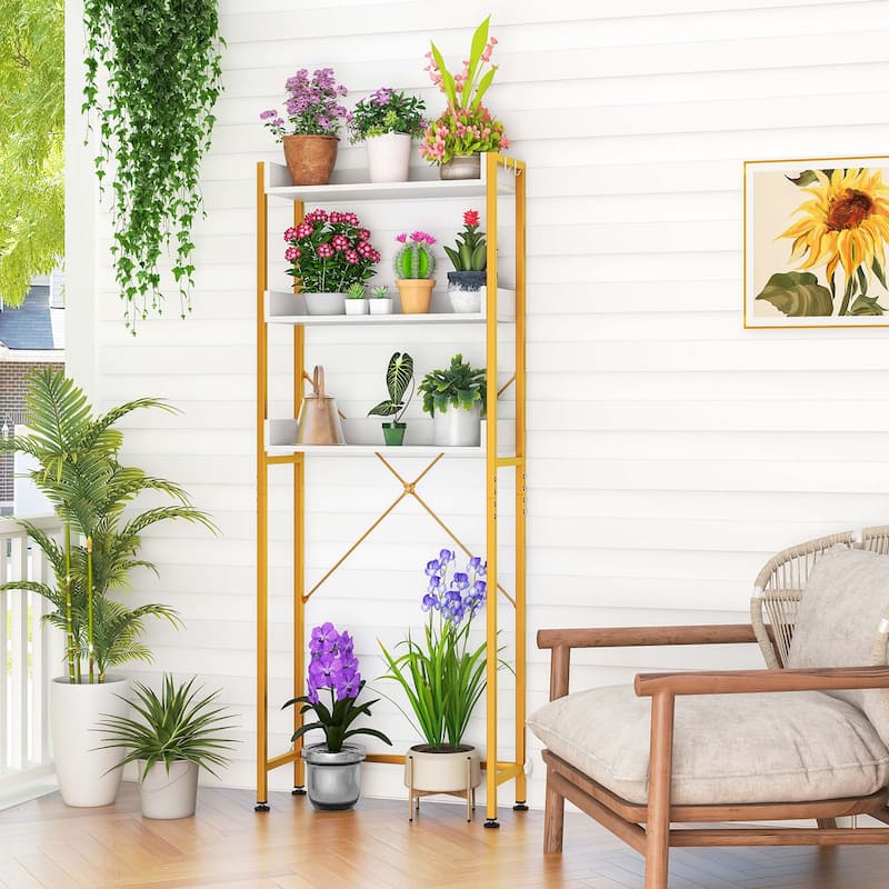 Costway 3-Tier Over-The-Toilet Bathroom Shelf Metal Frame Space Saver - See Details
