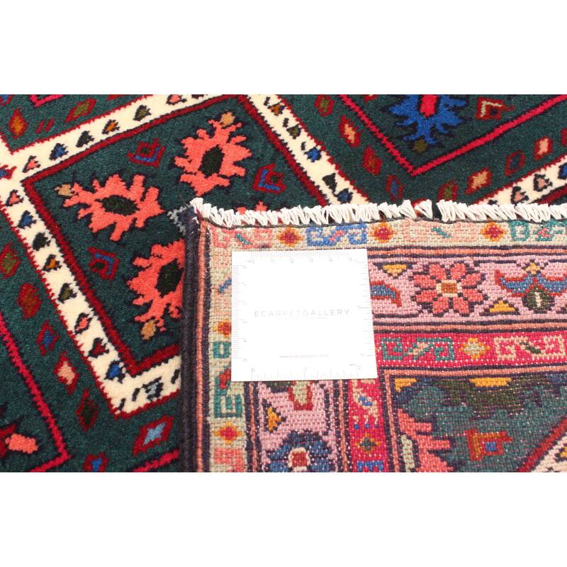 ECARPETGALLERY Hand-knotted Teimani Dark Green Wool Rug - 2'6 x 3'7