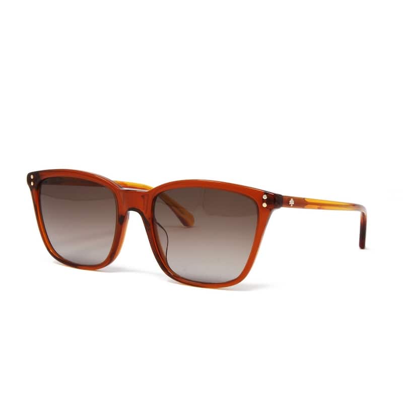 Pavia Brown Women's Square Plastic Sunglasses
