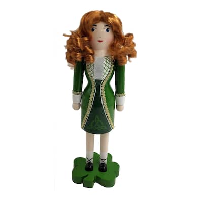 14" Irish Step Dancer Nutcracker - Green