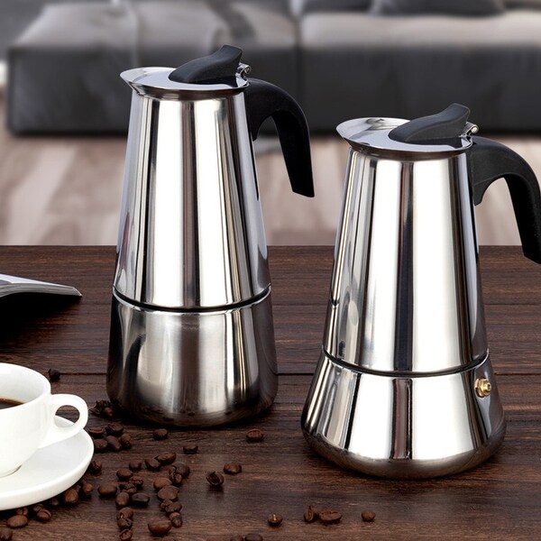 MultiFunction Stainless Steel Coffee Pot Mocha Cafe Latte Stovetop