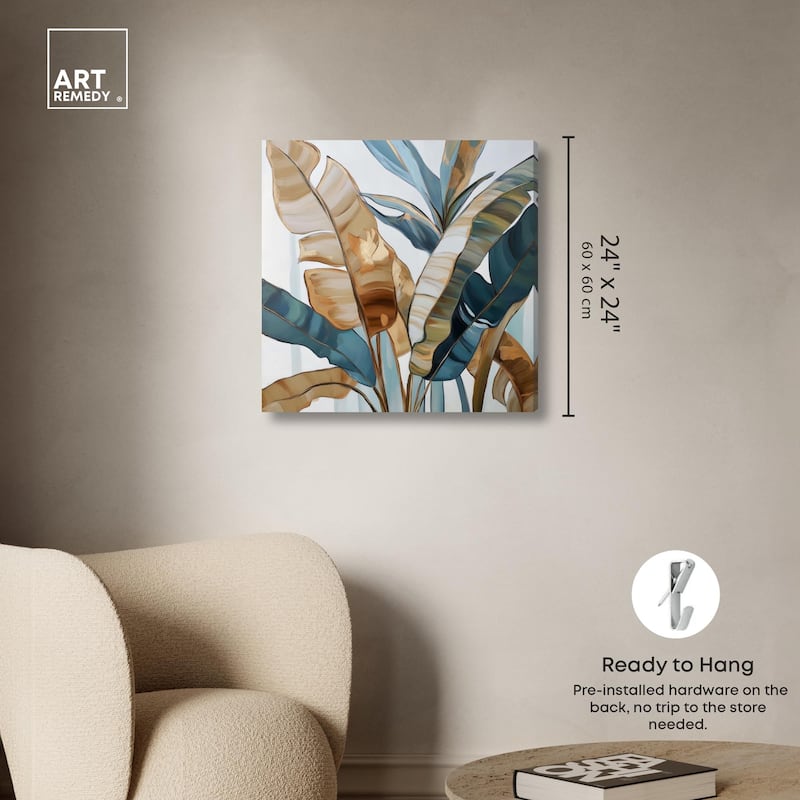 Paradise Fronds II Canvas by Art Remedy, Gallery Wrapped