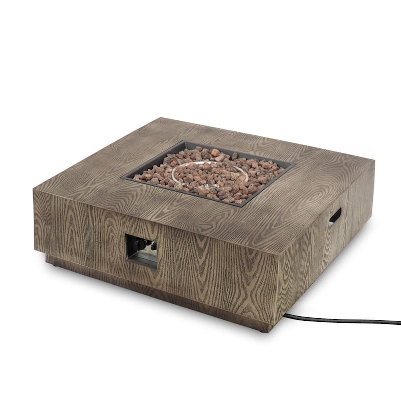 Wellington Outdoor 50,000 BTU Square Fire Pit (No Tank Holder) by Christopher Knight Home