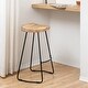 preview thumbnail 56 of 72, MH London Romboss Handmade Mango Wood Saddle Seat Stool