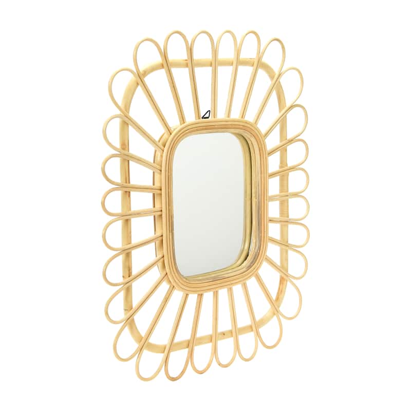 Handmade Rattan Mirror