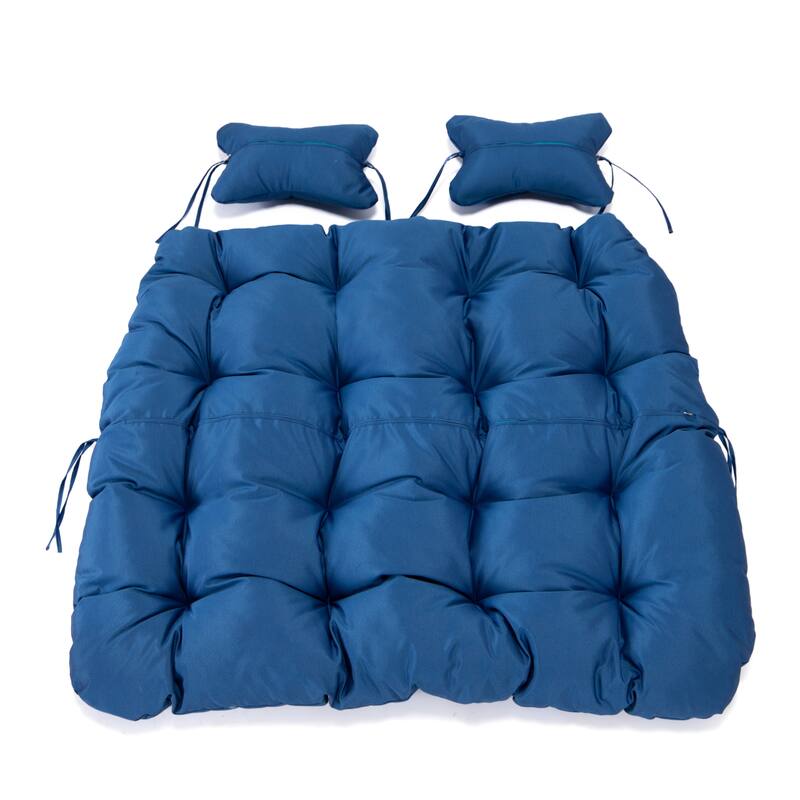 Egg Swing Chair Cushion Durable Weather Resistant Polyester Fits 2 People by LeisureMod